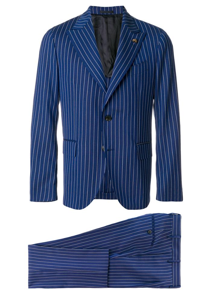 Gabriele Pasini Pinstriped Two-piece Suit - Blue