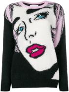 Moschino 'eyes' Knitted Sweater - Black