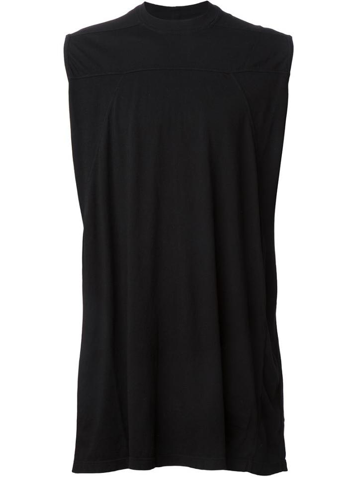 Rick Owens Drkshdw Boxy Tank Top, Men's, Black, Cotton