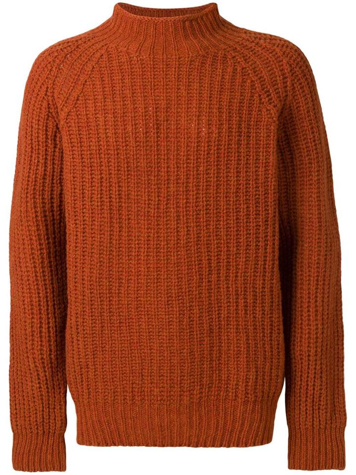Ymc Ribbed Jumper - Yellow & Orange