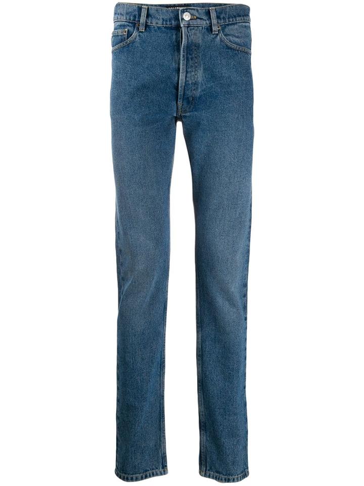 Balenciaga Narrow Leg Jeans - Blue