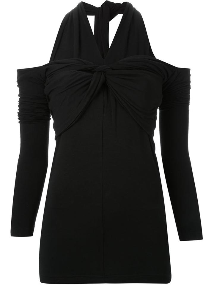 G.v.g.v. Knotted Cold Shoulder Top
