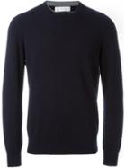 Brunello Cucinelli Cashmere Crew Neck Jumper, Men's, Size: 56, Blue, Cashmere