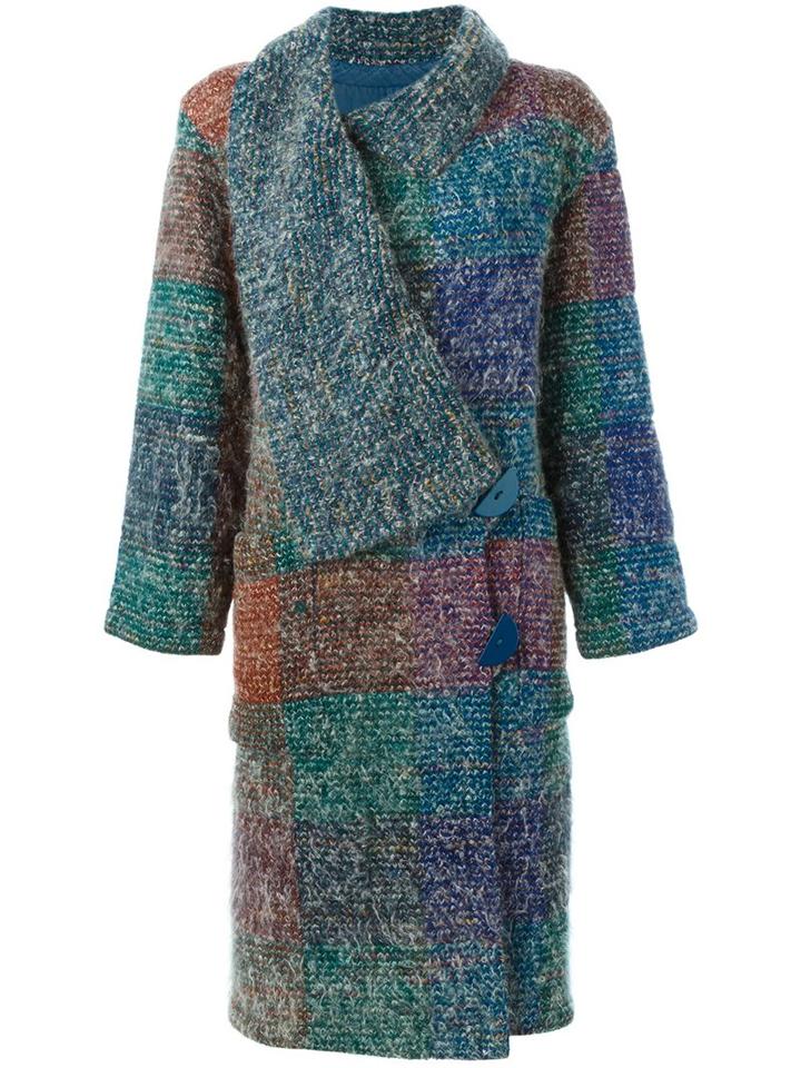 Missoni Vintage Knitted Check Coat