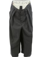 Moohong Deconstructed Panelled Trousers - Grey