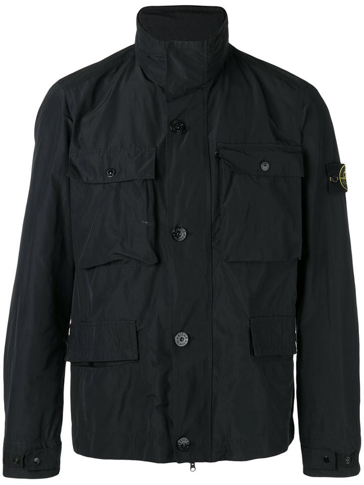 Stone Island Multi-pockets Lightweight Jacket, Men's, Size: Medium, Black, Polyester/polyamide