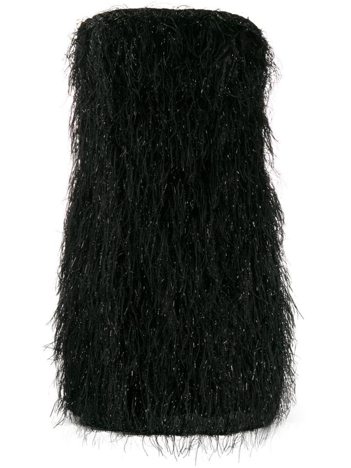 Federica Tosi Fringe Mini Dress - Black