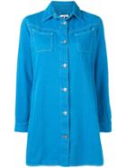 Ganni Denim Shirt Dress - Blue