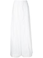 Erika Cavallini - Palazzo Trousers - Women - Cotton - 42, White, Cotton