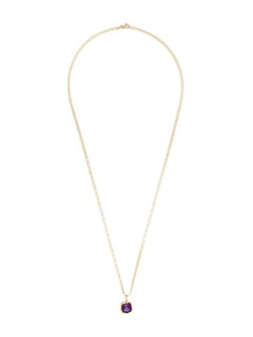Anais Rheiner 18k Gold And Amethyst Pendant Necklace - Purple