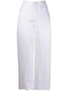 Mm6 Maison Margiela High-waist Padded Trousers - White