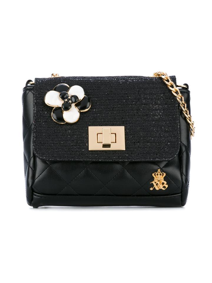 Xavem Kids - Bag With Flower - Kids - Leather - One Size, Black