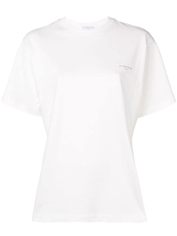 Ih Nom Uh Nit Loose Fitted T-shirt - White