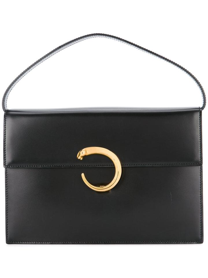 Cartier Pre-owned Panther Logo Tote Bag - Black