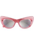 Andy Wolf Eyewear Oversized Cat Eye Sunglasses - Pink & Purple