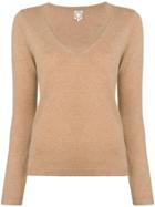 Ines De La Fressange Cashmere V-neck Sweater - Neutrals