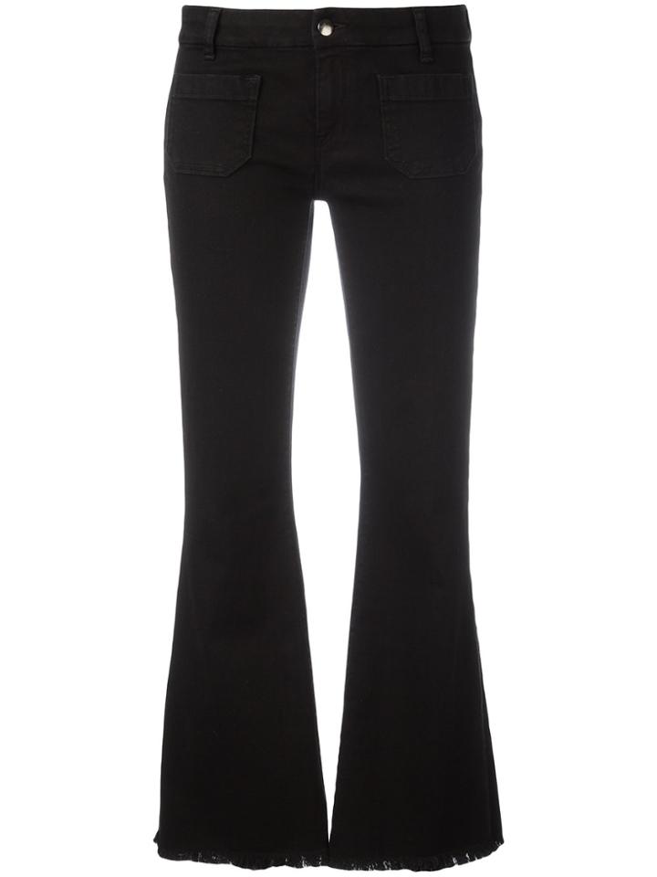 The Seafarer Cropped Bootcut Jeans - Black