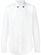 Givenchy Metallic Collar Tip Shirt, Men's, Size: 41, White, Cotton/brass