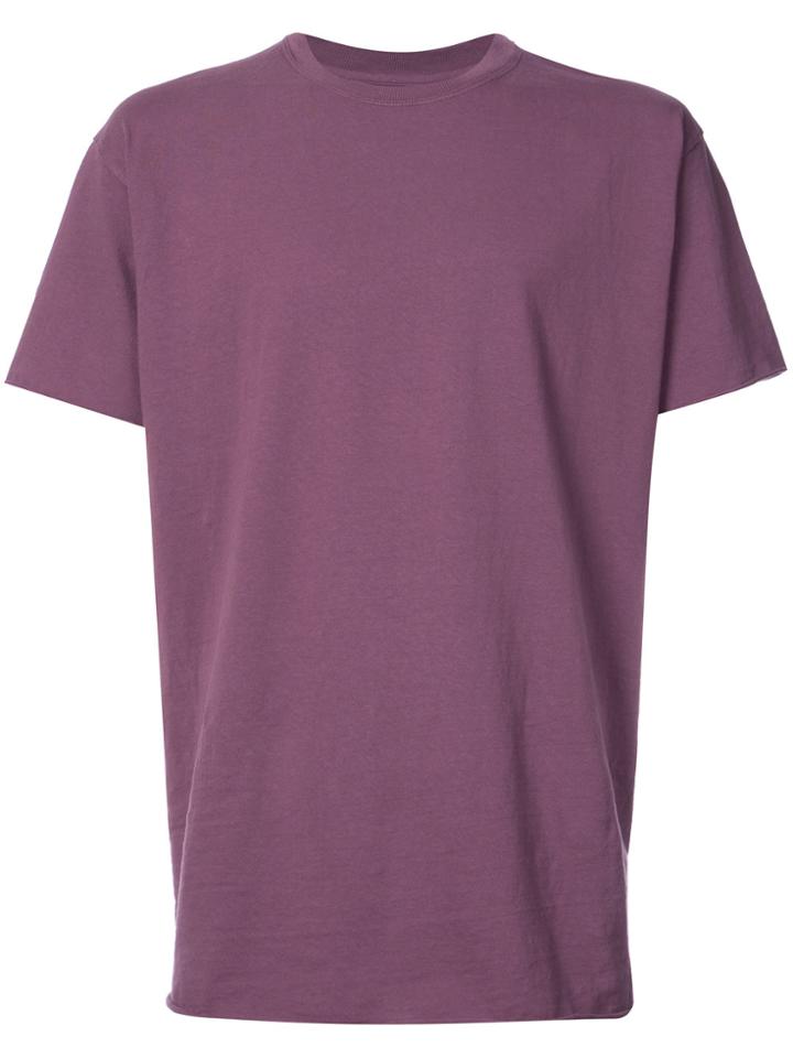 John Elliott Crew Neck T-shirt - Pink & Purple