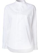 Y's Band Collar Shirt, Women's, Size: 2, White, Cotton