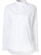 Y's Band Collar Shirt, Women's, Size: 2, White, Cotton