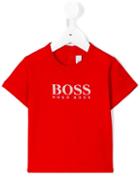 Boss Kids - Logo Print T-shirt - Kids - Cotton - 18 Mth, Red