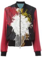 Dries Van Noten Embroidered Bomber Jacket, Women's, Size: Medium, Black, Silk/cotton/polyamide/acetate