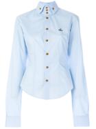 Vivienne Westwood Anglomania Fitted High Collar Shirt - Blue