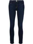 Frame Denim Skinny Jeans, Women's, Size: 31, Blue, Cotton/elastodiene/polyester
