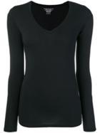 Majestic Filatures Long-sleeve Fitted Top - Black