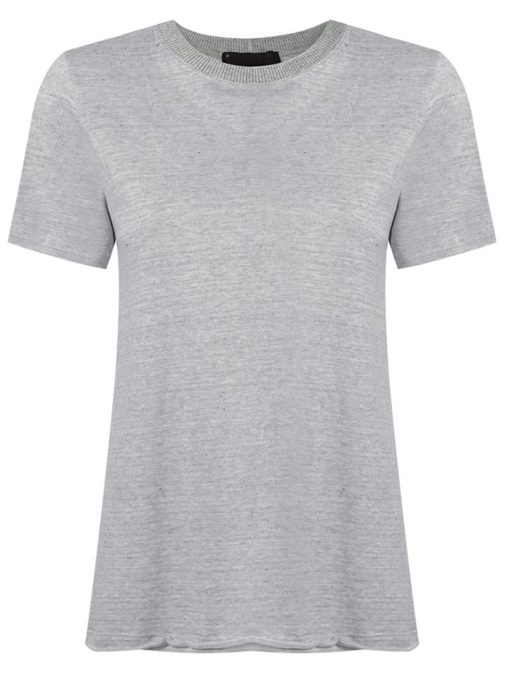 Andrea Bogosian Textured T-shirt, Women's, Size: P, Blue, Cotton