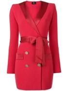 Elisabetta Franchi Blazer-style Knit Dress - Pink