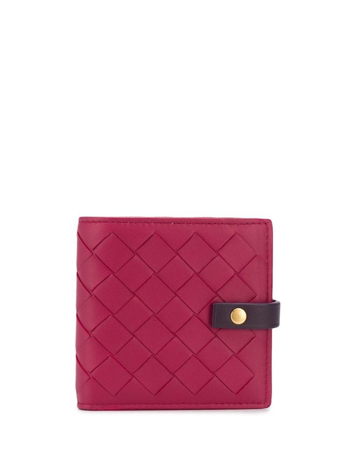 Bottega Veneta Intrecciato Bi-fold Wallet - Pink