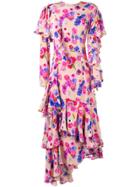 Natasha Zinko Asymmetric Floral Dress - Nude & Neutrals