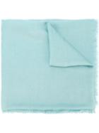 Gucci - Gg Jacquard Scarf - Women - Silk/wool - One Size, Blue, Silk/wool