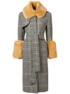 Venus Decorative Cuffs Classic Coat - Grey