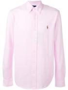 Polo Ralph Lauren - Embroidered Logo Button-down Shirt - Men - Cotton - S, Pink/purple, Cotton