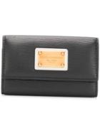 Dolce & Gabbana Logo Plaque Key Wallet - Black