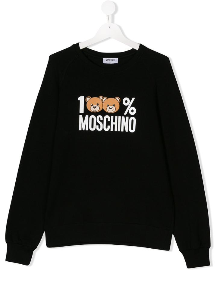 Moschino Kids Teen 100% Moschino Sweatshirt - Black