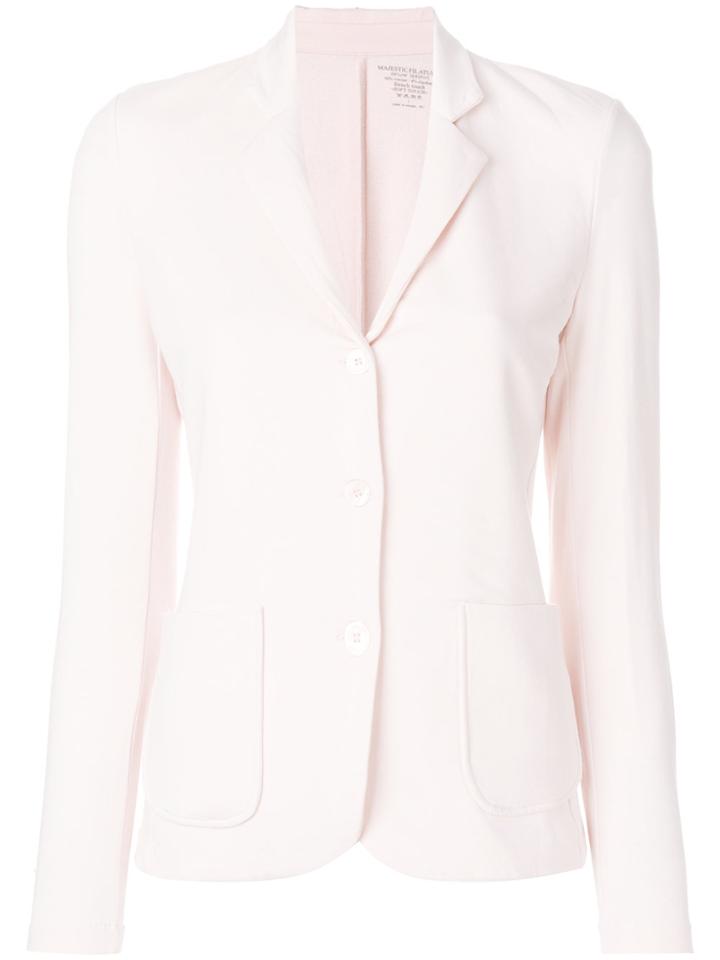 Majestic Filatures Fitted Jersey Blazer - Pink & Purple