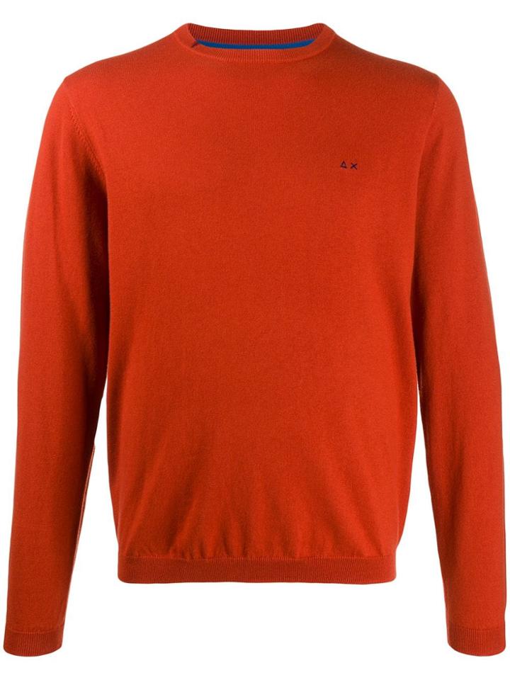 Sun 68 Crew Neck Sweater - Orange