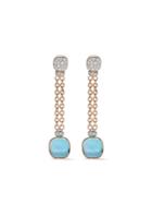 Pomellato 18kt Rose And White Gold Nudo Sky Blue Topaz And Diamond