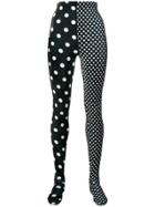 Richard Quinn Polka Dot Print Trousers - Black