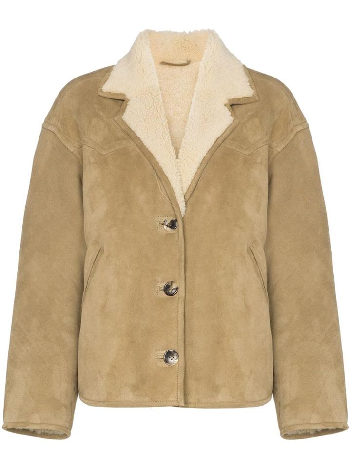 Isabel Marant Étoile Fabio Shearling Jacket - Neutrals