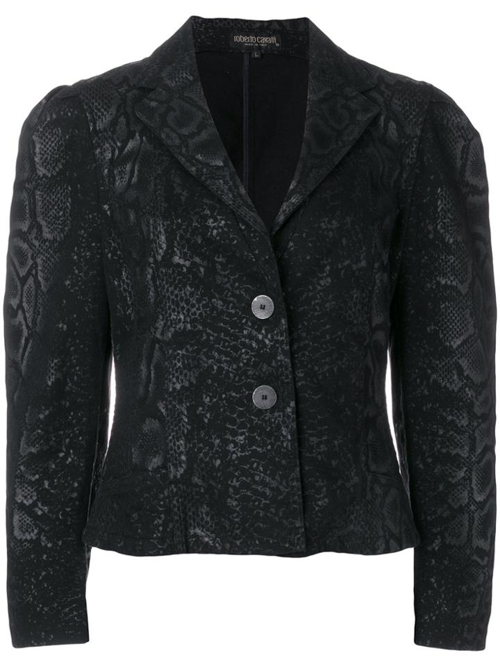 A.n.g.e.l.o. Vintage Cult Snake Print Jacket - Black