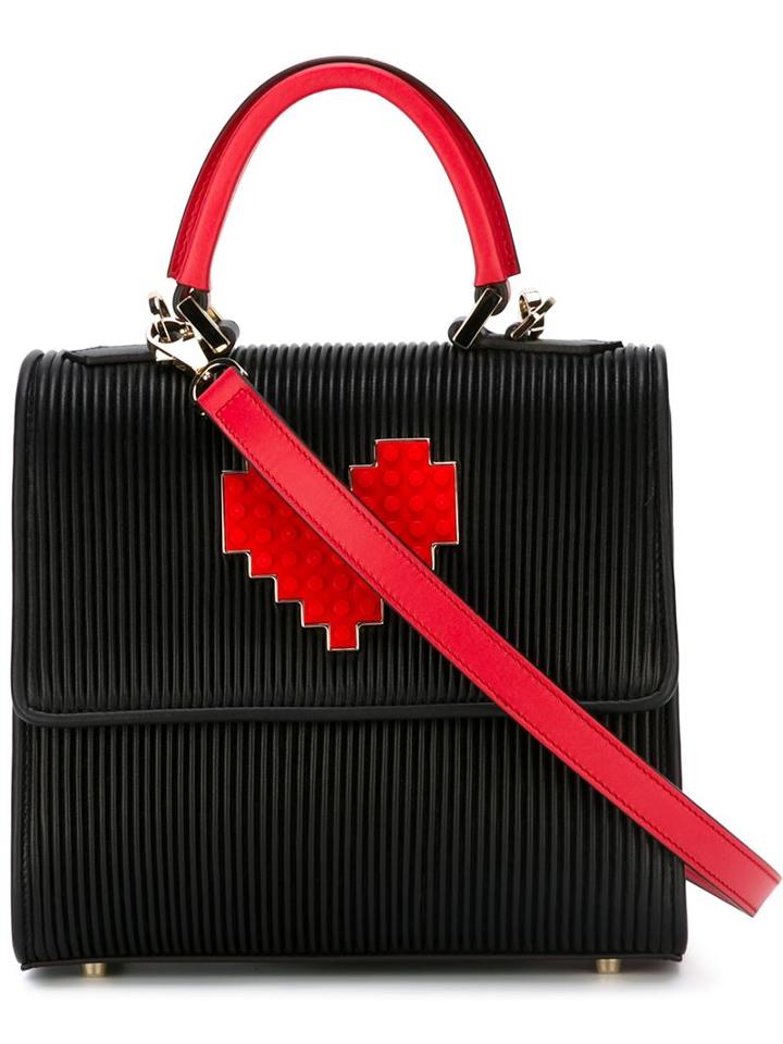 Les Petits Joueurs Beaded And Lego Heart Cross Body Bag