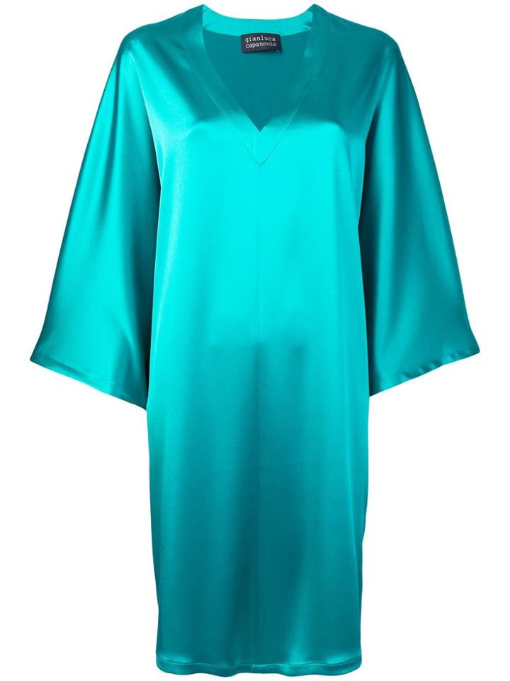 Gianluca Capannolo Draped Shift Dress - Green