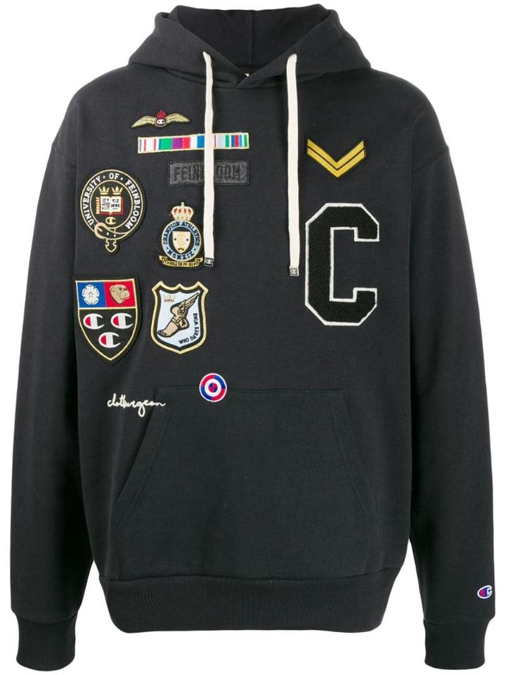 Champion X Clothsurgeon Patch Hoodie - Black