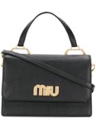 Miu Miu Top Hand Shoulder Bag - Black