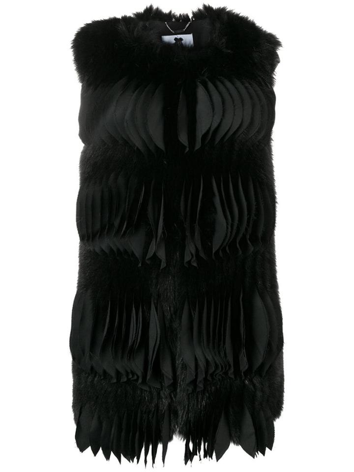 Blumarine Textured Pleat Gilet - Black